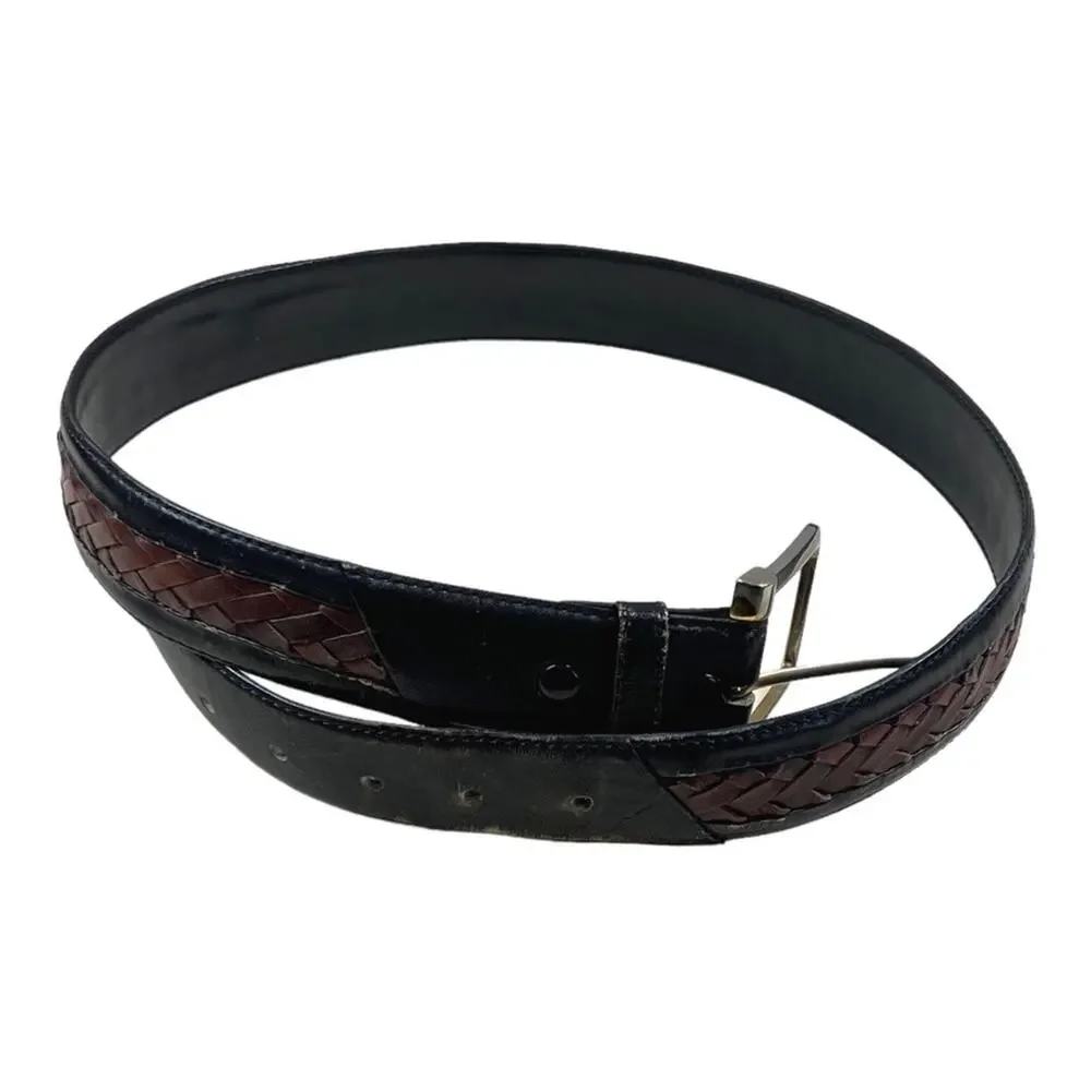 Braided Cowhide Leather Belt